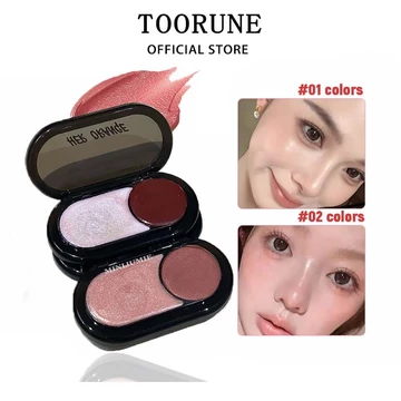 HERORANGE Phấn má hồng 2 màu dạng lỏng má hồng mềm ,má mọng nước, bôi trên má, mắt, dễ pha trộn