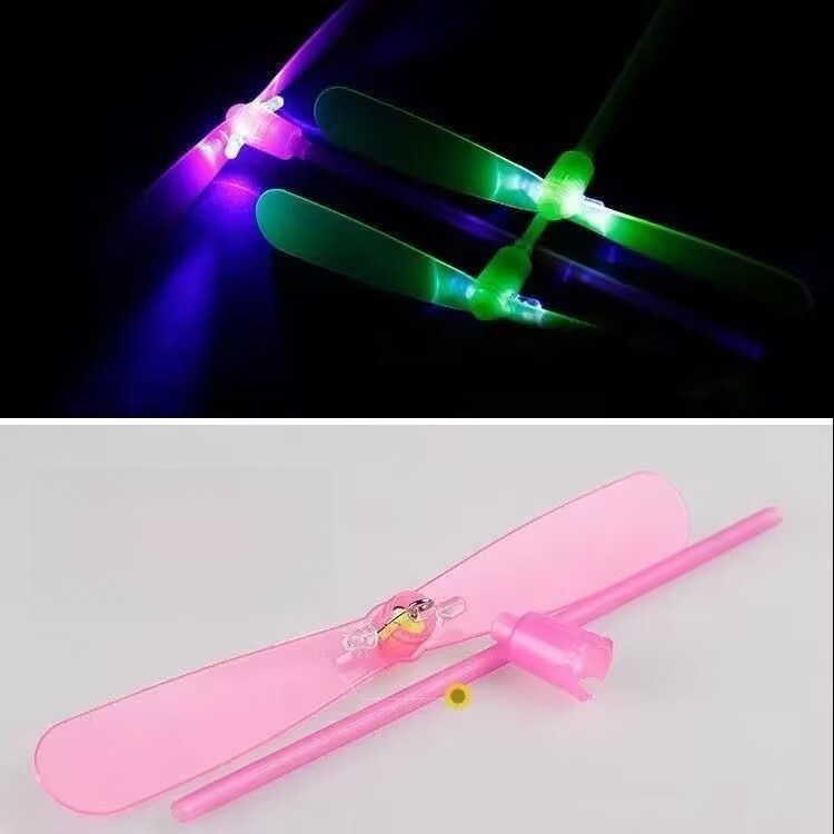 Đồ chơi cối xay gió chuồn chuồn bay có đèn led Đèn đồ chơi phát sáng
