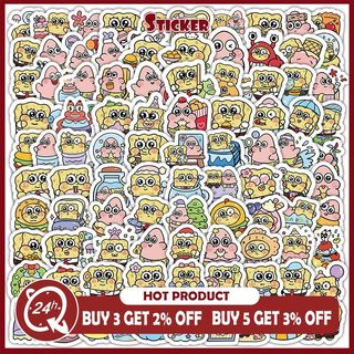 102 Chiếc Hoạt Hình SpongeBob SquarePants Dán Laptop Điện Thoại Đàn Guitar Ván Trượt Trang Trí Miếng Dán