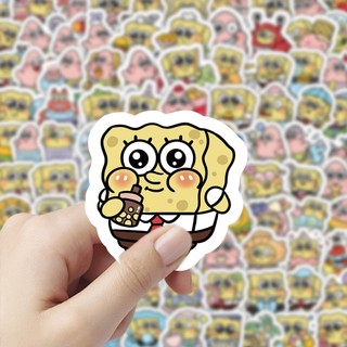 102 Chiếc Hoạt Hình SpongeBob SquarePants Dán Laptop Điện Thoại Đàn Guitar Ván Trượt Trang Trí Miếng Dán