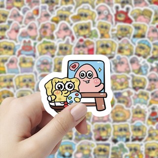 102 Chiếc Hoạt Hình SpongeBob SquarePants Dán Laptop Điện Thoại Đàn Guitar Ván Trượt Trang Trí Miếng Dán
