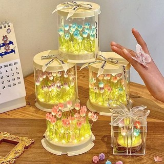 DIY Tulip Hình Bánh Đèn Ngủ Handmade Sản Phẩm Chưa Hoàn Thành Cho Quà Tặng Ngày Lễ Tình Nhân Trang Trí Nhà