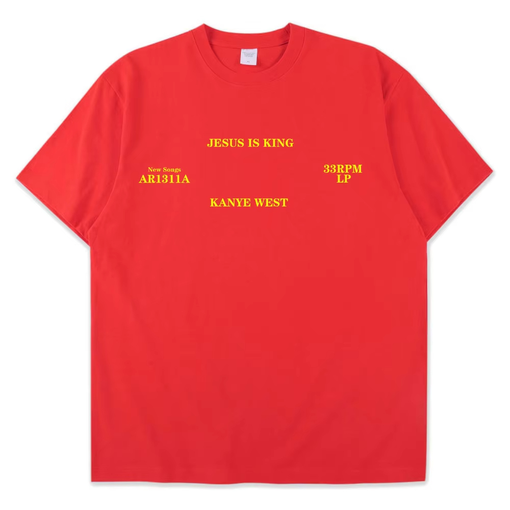 Áo thun Kanye West Jesus Is King từ cotton chất lượng cao cho nam