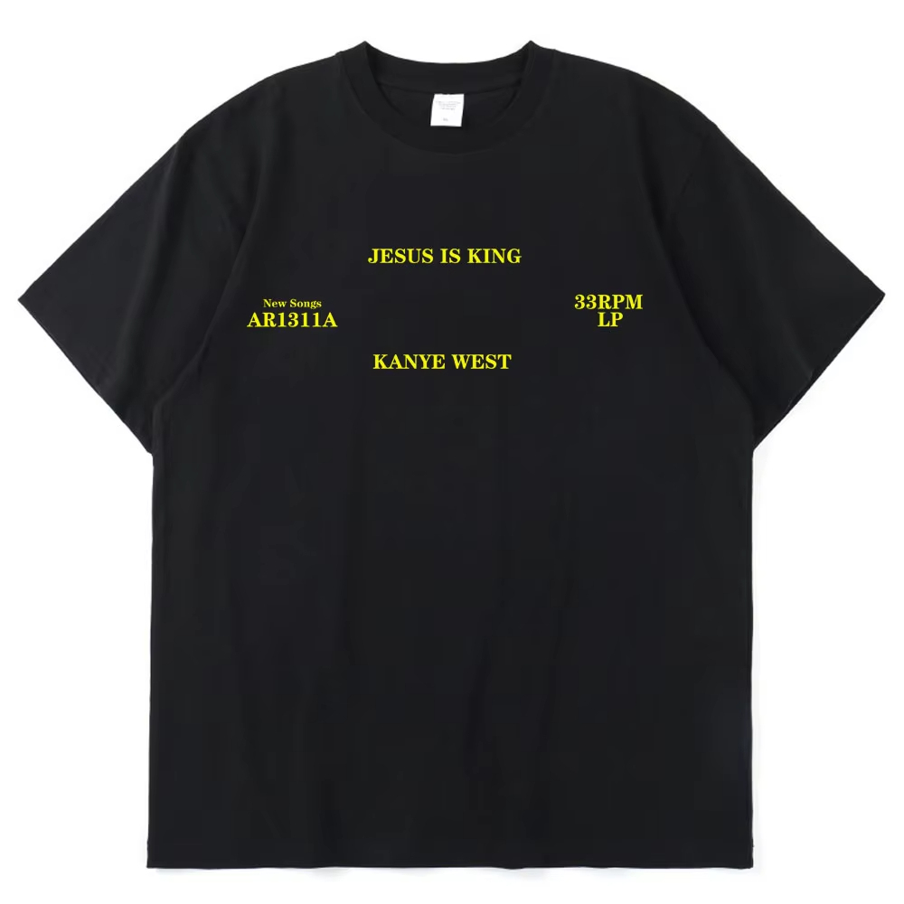 Áo thun Kanye West Jesus Is King từ cotton chất lượng cao cho nam