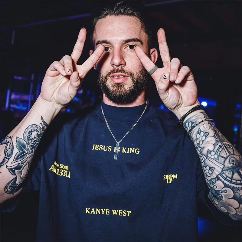 Áo thun Kanye West Jesus Is King từ cotton chất lượng cao cho nam