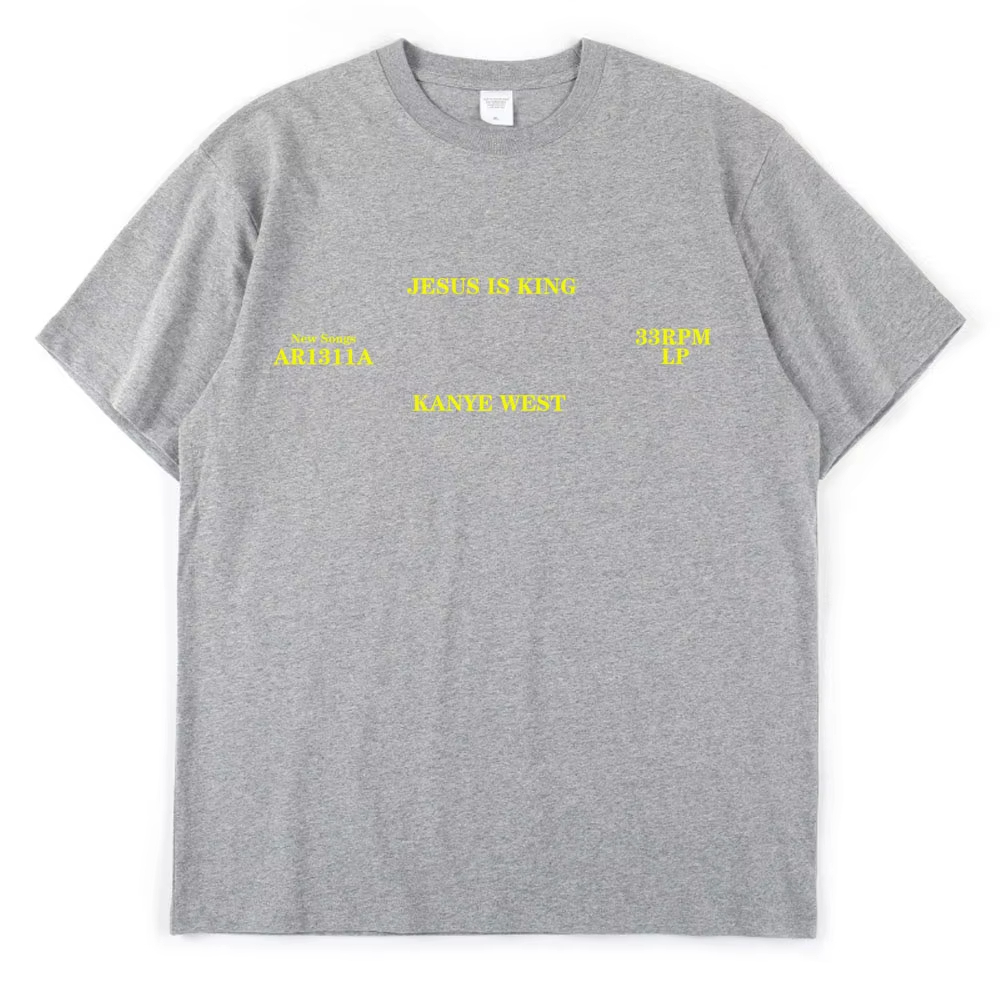 Áo thun Kanye West Jesus Is King từ cotton chất lượng cao cho nam