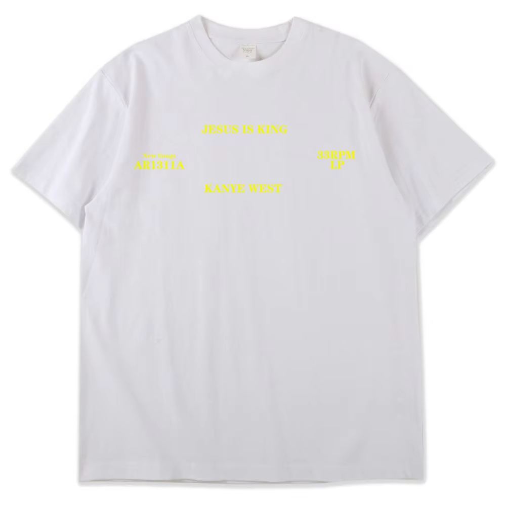 Áo thun Kanye West Jesus Is King từ cotton chất lượng cao cho nam