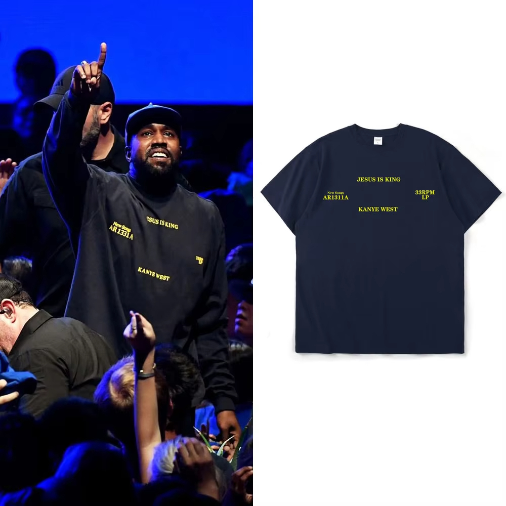 Áo thun Kanye West Jesus Is King từ cotton chất lượng cao cho nam