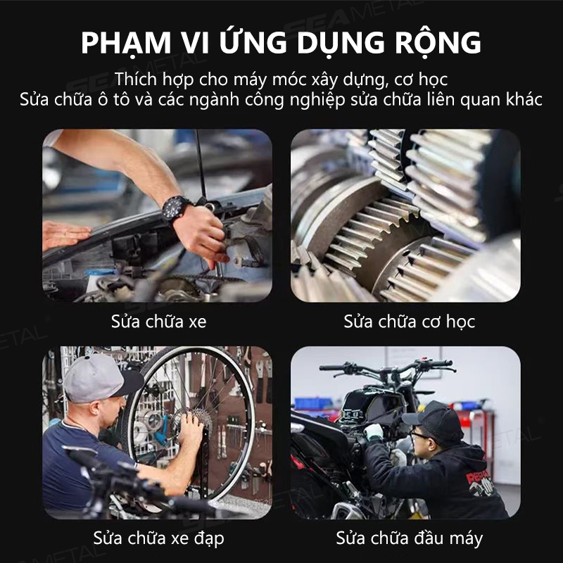 SEAMETAL Universal Torx Cờ lê tự thắt chặt Kính có thể điều chỉnh Cờ lê Ban hai đầu Torx Cờ lê Dụng cụ cầm tay cho nhà máy