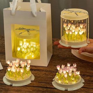 DIY Tulip Hình Bánh Đèn Ngủ Handmade Sản Phẩm Chưa Hoàn Thành Cho Quà Tặng Ngày Lễ Tình Nhân Trang Trí Nhà