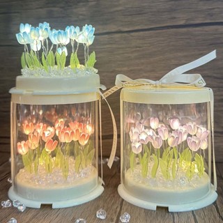 DIY Tulip Hình Bánh Đèn Ngủ Handmade Sản Phẩm Chưa Hoàn Thành Cho Quà Tặng Ngày Lễ Tình Nhân Trang Trí Nhà