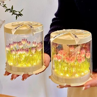 DIY Tulip Hình Bánh Đèn Ngủ Handmade Sản Phẩm Chưa Hoàn Thành Cho Quà Tặng Ngày Lễ Tình Nhân Trang Trí Nhà