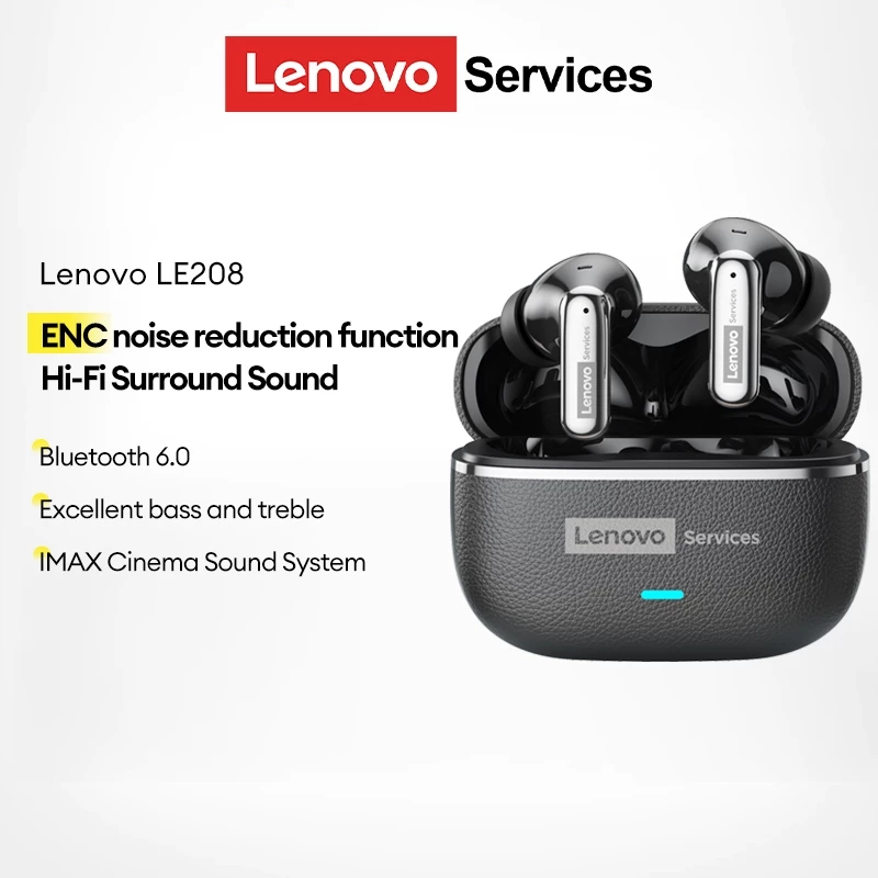 Tai nghe Bluetooth Lenovo LE208 - giao diện sản phẩm