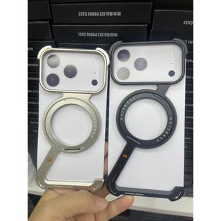 ốp lưng galaxy z fold 7 điện thoại không khung hình chữ Z cho iPhone 17 ProMax 17 Air 16 Pro Max Plus 15 14 13 12 S24 S25 Ultra Z Fold 7 6 Vỏ kim loại Giá đỡ xoay 360 từ tính
