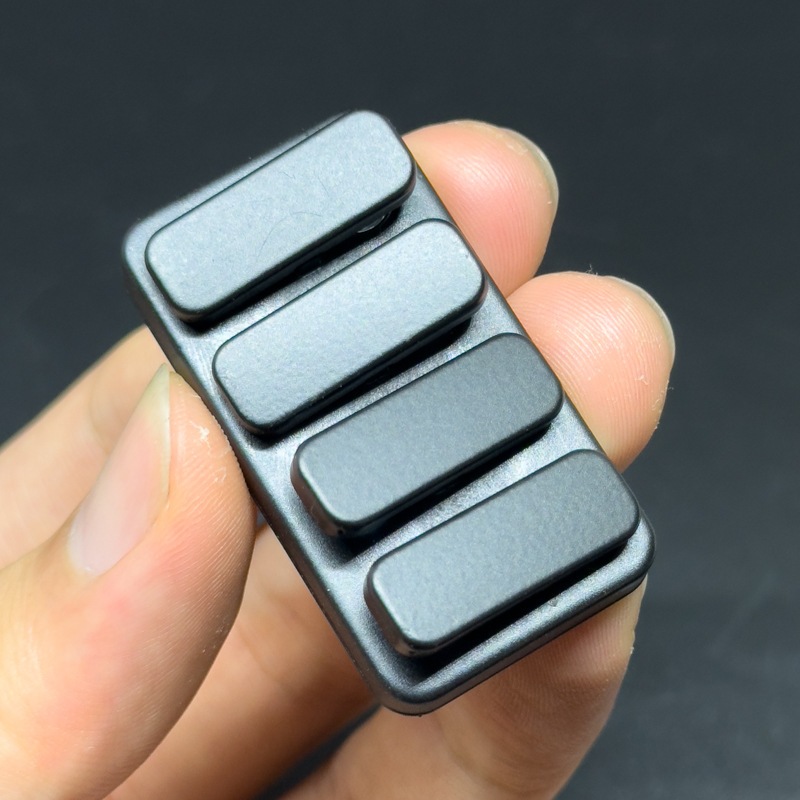 1PC Từ Thanh Trượt Kim Loại Fidget Thẻ Đẩy Mini Cảm Giác Đồ Chơi Đầu Ngón Tay Con Quay Sóng Âm Thanh Giải Nén EDC Đồ Chơi Người Lớn Văn Phòng Bàn Đồ Chơi