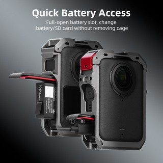 Dành Cho DJI Osmo 360 Toàn Cảnh Máy Ảnh Thể Thao Kim Loại Thỏ Lồng Đa Năng Mở Rộng Bảo Vệ Khung Kim Loại DJI 360 Toàn Cảnh Camera Phụ Kiện