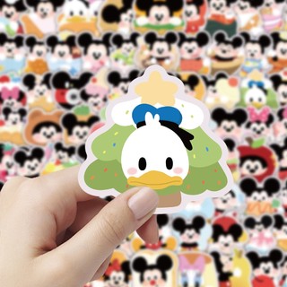 102 Chiếc Chuột Mickey Miếng Dán Hoạt Hình Disney Hoạt Hình Mickey Doodle DIY Laptop Ván Trượt Miếng Dán