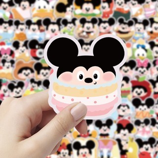 102 Chiếc Chuột Mickey Miếng Dán Hoạt Hình Disney Hoạt Hình Mickey Doodle DIY Laptop Ván Trượt Miếng Dán