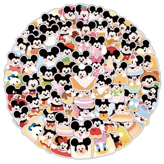 102 Chiếc Chuột Mickey Miếng Dán Hoạt Hình Disney Hoạt Hình Mickey Doodle DIY Laptop Ván Trượt Miếng Dán