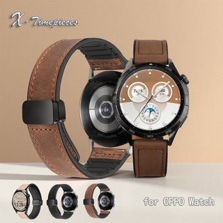 Dây da cho OPPO Watch X / X2 / X2 Mini / 4 Pro, Từ tính, Chống nước, Thể thao & Kinh doanh, Thời trang, Chiều dài có thể điều chỉnh