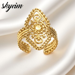 SKYRIM Ấn Độ Phong Cách Nữ Nhẫn Phong Cách Ấn Độ Mở Nhẫn Có Thể Điều Chỉnh Nhẫn Trang Sức Thời Trang Quà Tặng