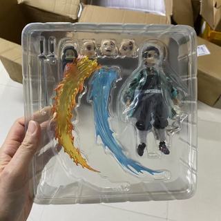 Anime Demon Slayer Kimetsu No Yaiba Kamado Tanjirou Figma 498 DX # Nhân Vật Hành Động Pvc Đồ Chơi Mô Hình