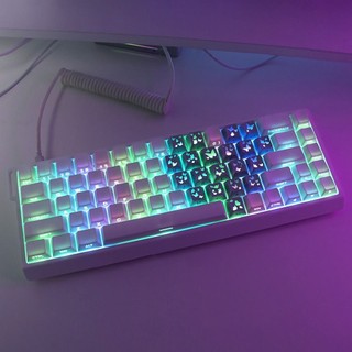 Bướm Clove Keycaps Trong Suốt Tỏa Sáng Xuyên Trái Tim Keycap Anh Đào Hồ Sơ Chất Liệu PC Cho Bàn Phím Cơ