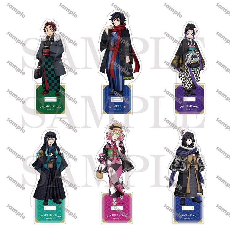 Demon Slayer Anime Standees - Hashira & Tanjiro / Shinobu Bộ hình Acrylic làm bằng quạt