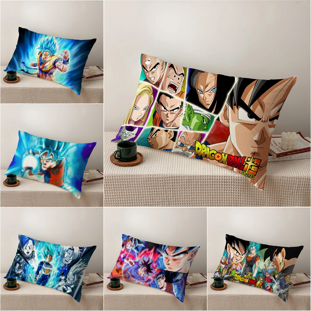 Vỏ Gối Đơn In Hình Goku Dragon Ball Chất Liệu Polyeste