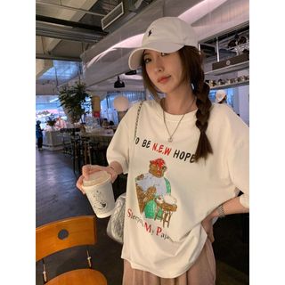 Áo thun nữ oversize 100% cotton, phù hợp mặc hàng ngày