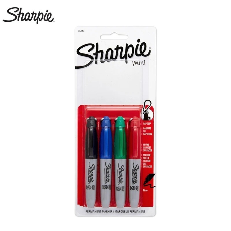 1 Chiếc Sharpie MiNi Bút Đánh Dấu 9cm Siêu Ngắn Túi golf Bút Đánh Dấu Có Móc Treo Bút Gel