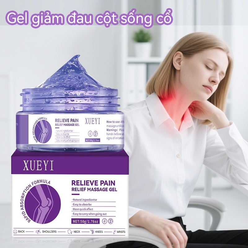 [XUEYI] Gel massage giảm đau 50g | Giảm đau khớp, giảm đau cơ đầu gối