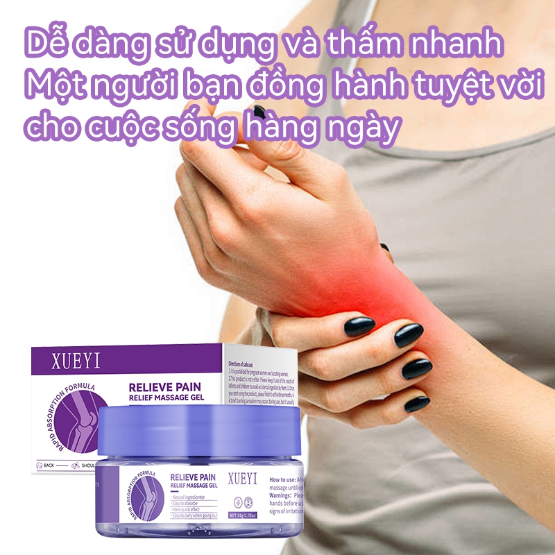 [XUEYI] Gel massage giảm đau 50g | Giảm đau khớp, giảm đau cơ đầu gối