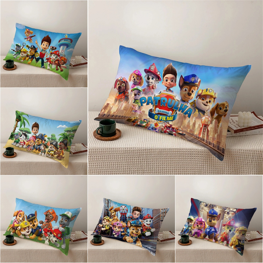 Vỏ Gối Đơn In Hoạt Hình Paw Patrol Polyeste Trang Trí Nhà Cửa (Không Kèm Lõi)