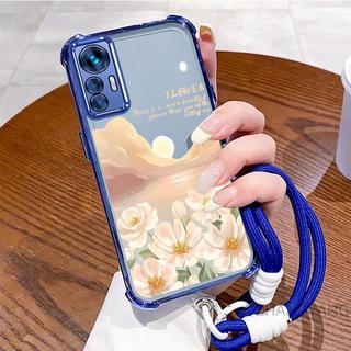 Ốp Lưng Cho Xiaomi 12 12s 12x 12 Pro 12s Pro Thẩm Mỹ Hoa Và Hoàng Hôn Họa Tiết Đẹp Vỏ Điện Thoại Mạ Điện TPU Mềm Chống Sốc Miễn Phí Dây Buộc
