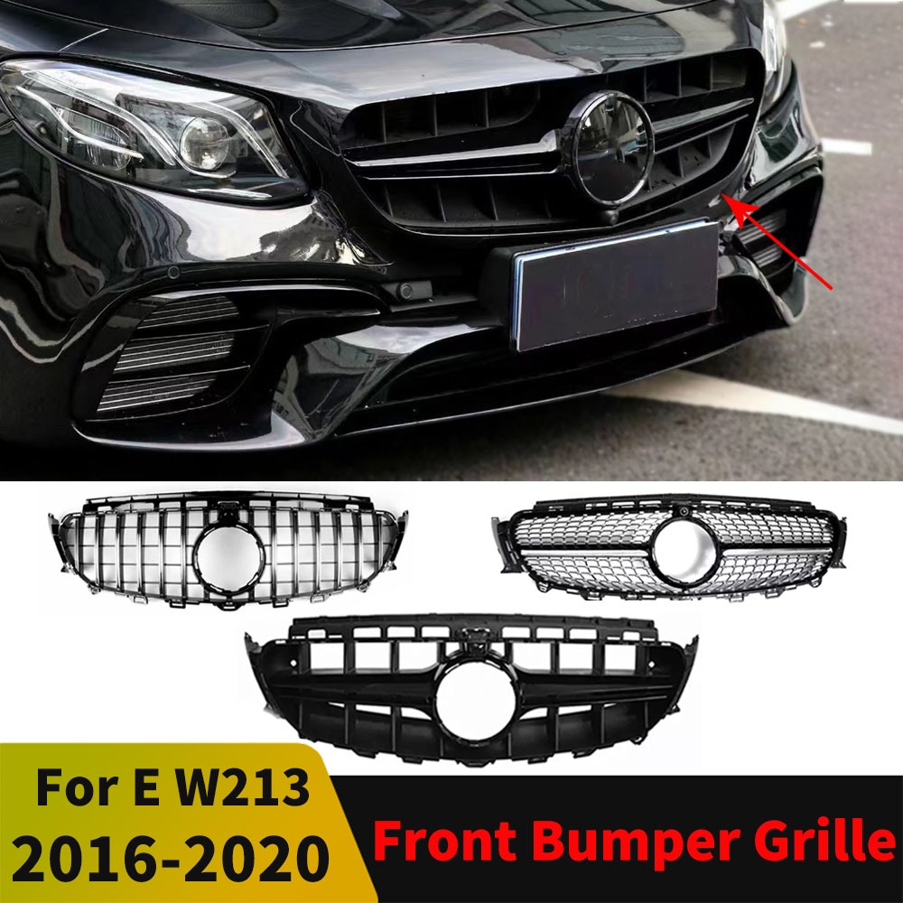 Lưới tản nhiệt cản trước Lưới tản nhiệt, Dành cho Mercedes Benz E class W213 C238 A238 2016 2017 2018 2019 2020 như E300 E200 E260 E350, GT hoặc Diamond hoặc AM Style, Chỉnh Accesso
