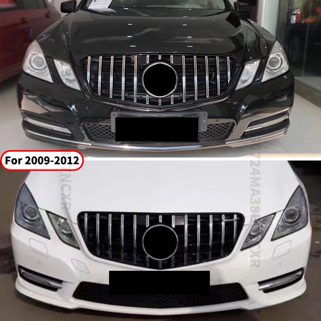 Dành Cho Xe Mercedes Benz E Lớp W212 2009 2010 2011 2012 2013 2014 2015 GT Kim Cương Phía Trước Tản Nhiệt Lưới Hood Lưới Tản Nhiệt Ốp Lưng Nướng Thay Thế Một Phần Điều Chỉnh Tái Trang Bị