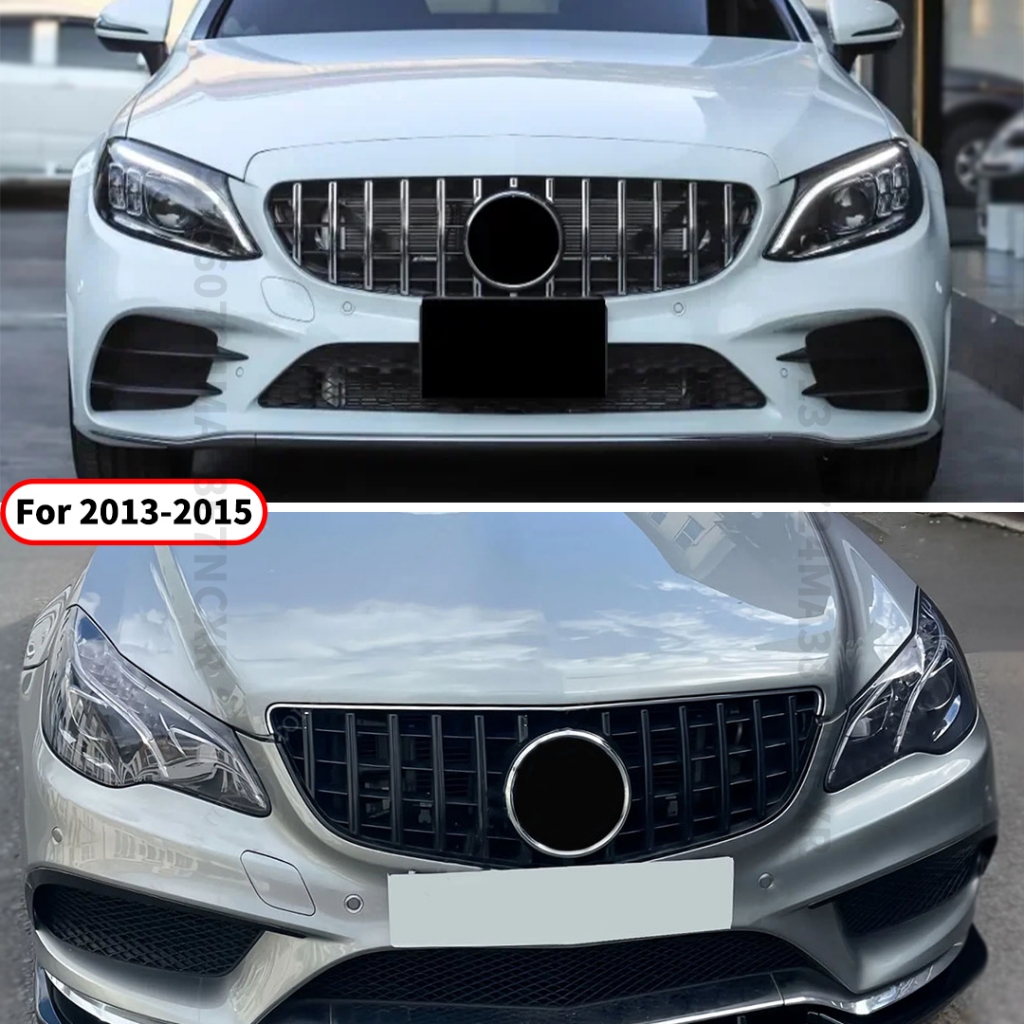 Dành Cho Xe Mercedes Benz E Lớp W212 2009 2010 2011 2012 2013 2014 2015 GT Kim Cương Phía Trước Tản Nhiệt Lưới Hood Lưới Tản Nhiệt Ốp Lưng Nướng Thay Thế Một Phần Điều Chỉnh Tái Trang Bị