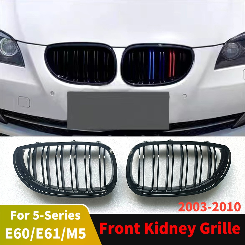 Lưới tản nhiệt cản trước đôi lưới tản nhiệt thận cho BMW E60 E61 M5 như 535i 520i 545i 550i 5-Series 2003 2004 2005 2006 2007 2008 2009 2010 Bộ cơ thể điều chỉnh da mặt