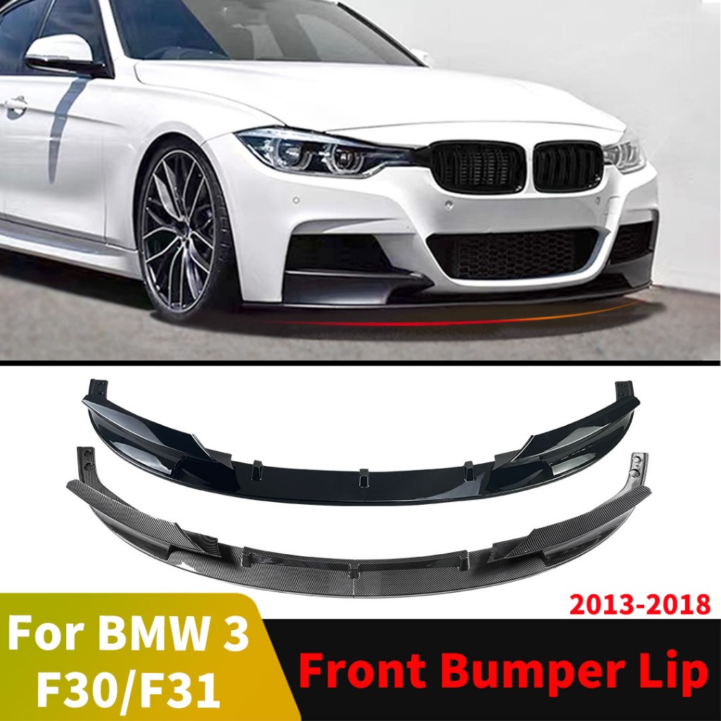 M Style Chỉnh Cản Trước Lip Chin Splitter Deflector Cho Xe BMW 3 Series F30 F31 Phiên Bản Thể Thao Như 335i 328i 330i 340i 320d 330d 2013 2014 2015 2016 2017 2018 Air Dam