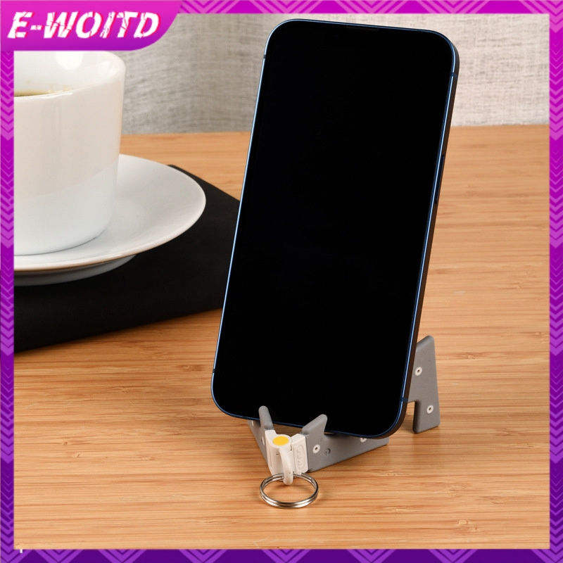 E-woitd Bàn di động, giá đỡ điện thoại/máy tính bảng gấp, móc khóa sáng tạo, siêu ổn định cho iPad/điện thoại, HNVN