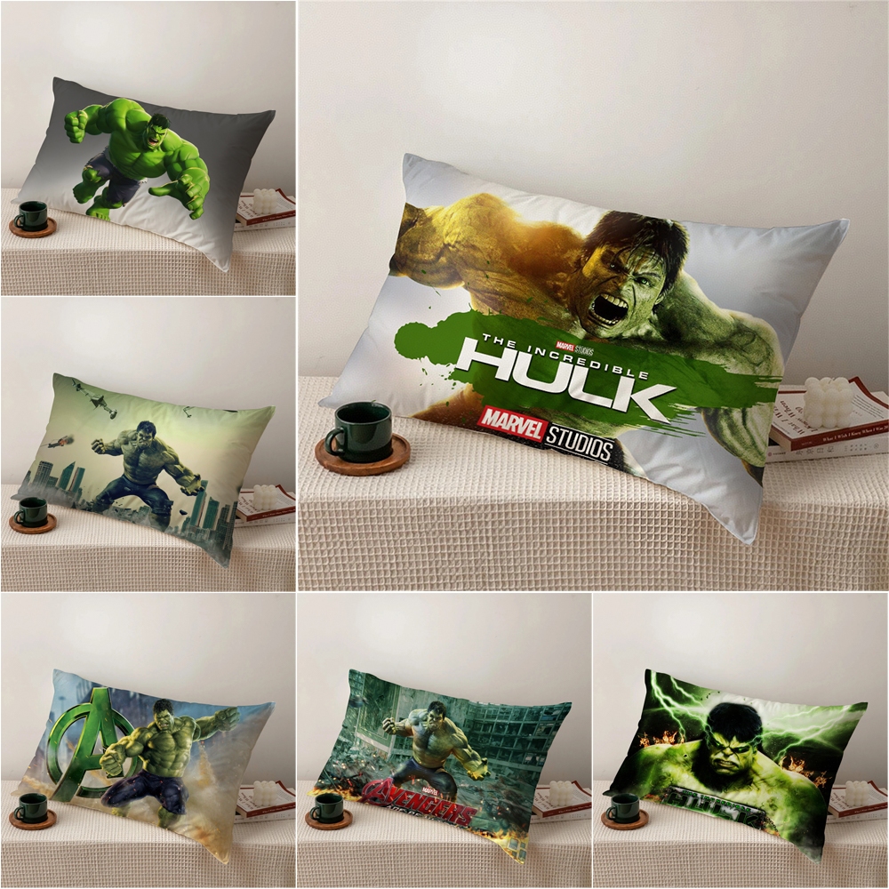 Vỏ Gối In Hình Siêu Anh Hùng Hulk Một Mặt Trang Trí Nhà Cửa (Không Có Lõi)