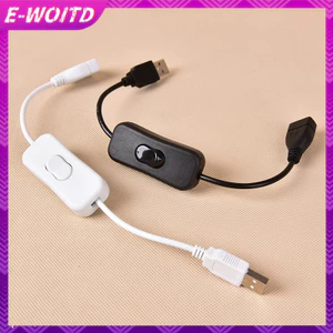 Cáp USB E-WOITD Nam sang Nữ BẬT TẮT Cáp Chuyển Đổi Đèn LED Dây Nguồn 2 Màu HNVN