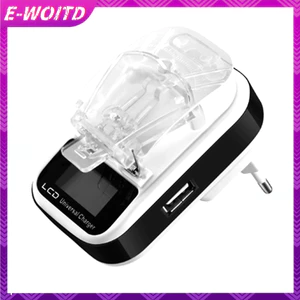 E-woitd Sạc Đa Năng Du Lịch Sạc Tường USB Có Màn Hình LCD Cho Điện Thoại Di Động Camera HNVN