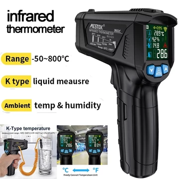 IR02 Dòng nhiệt kế hồng ngoại công nghiệp Công cụ đo nhiệt kế kế dầu Lò đo kế hồng ngoại kế kế điện tử không tiếp xúc IR02B IR02C Với đầu dò độ IR02C Nhiệt độ môi trường