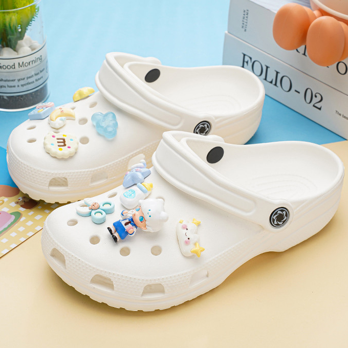 Phụ kiện lỗ giày Pop Mart Gấu dễ thương DIMOO, hoa giày, cá sấu, khóa có thể tháo rời, tháo rời, ins, hoa giày