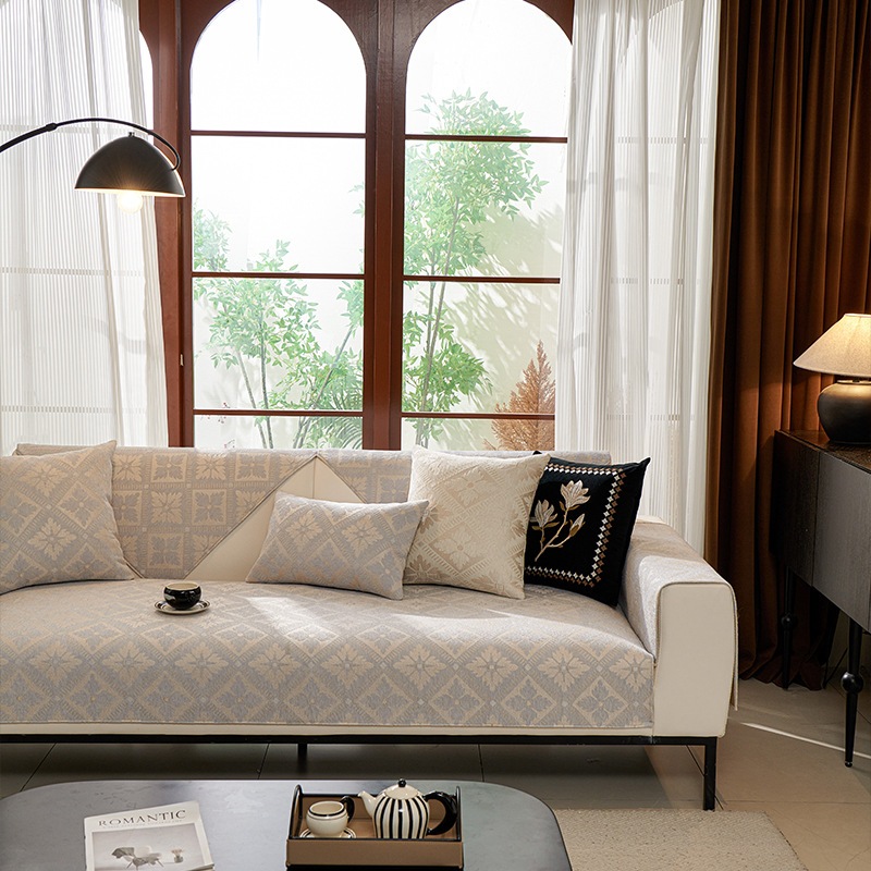 Vỏ bọc ghế sofa, Đa chức năng hiện đại chống trượt Chenille Sofa Chăn-Pet Bảo vệ, Thích hợp cho ghế sofa hình chữ L