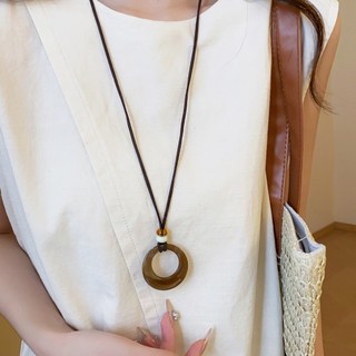 Vòng cổ hình bầu dục boho, phù hợp làm phụ kiện thời trang mỗi ngày
