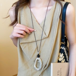 Vòng cổ hình bầu dục boho, phù hợp làm phụ kiện thời trang mỗi ngày