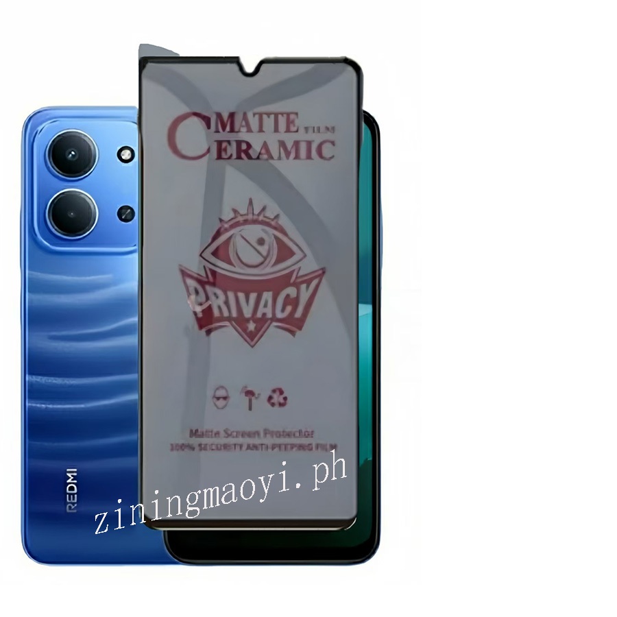 Phim gốm riêng tư 3 TRONG 1 Redmi 15C 4G cho Redmi 14C 13C 4G 13X 12C Full Cover Bảo vệ màn hình và Phim ống kính máy ảnh và phim mặt sau